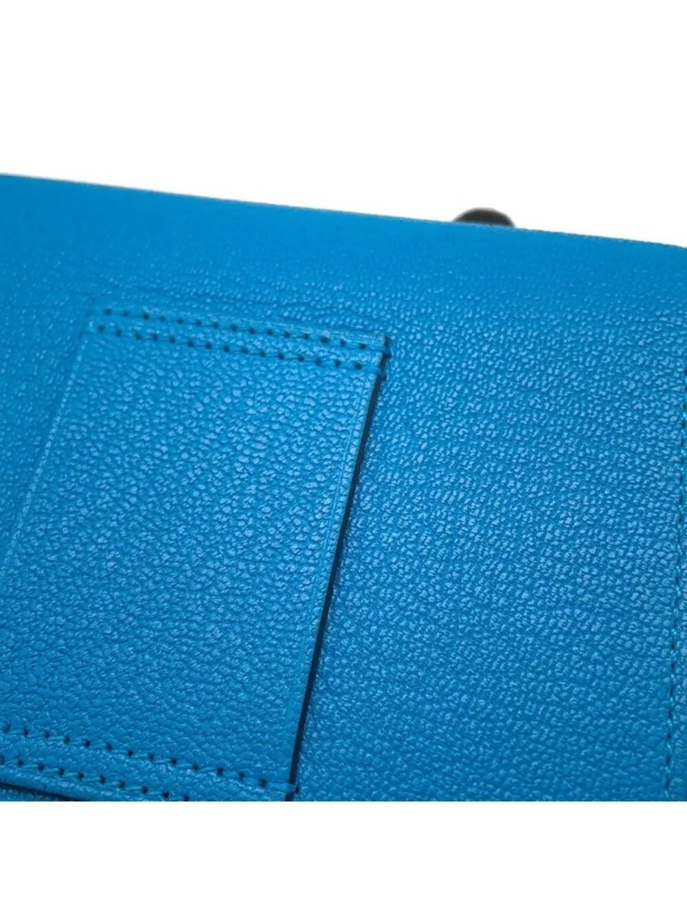 Hermes Wallet Roulis Slim Blue Frida Gold Chevre Misor